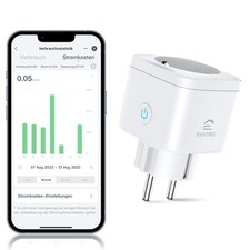 EIGHTREE WiFi Steckdosen 2.4GHz Smart Home 1 Stück, 16A, Fernzugriff & Zeitplan