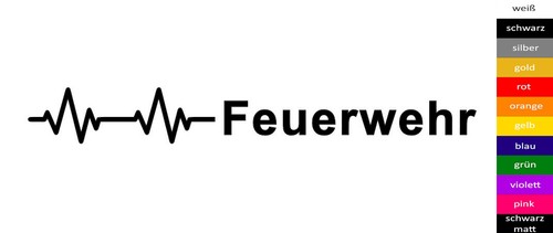 20cm feuerwehr sticker diverse - feuerwehr,