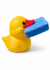 3PAGEN Schwammhalter Ente mit