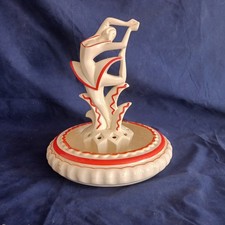 Art Deco Blumensteck Figur