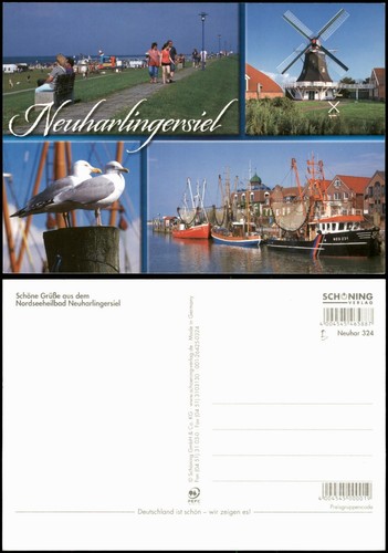 Neuharlingersiel mehrbildkarte - neuharlingersiel,