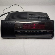 Karcher ECR-140FM Digital FM Wecker Radio UKW Uhrenradio Alarm Funktion Vintage