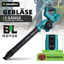 DE Akku Gebläse Handbläser Blasgerät Laubbläser Luftgebläse Für 18V Makita Akku