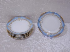 VgMfmj - 6 x antiker Jugendstil Design Porzellan Brotteller - Vintage - 16 cm