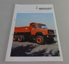 Prospekt magirus deutz lkw 170 - prospekt,