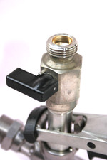 Bier-Absperrhahn  für KEG - Zapfkopf, Bier-Abstellhahn, Hobbybrauer