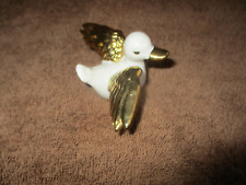 Porzellan Ente mit goldem Schnabel & Flügeln