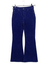 LEE Cordhose Damen Hose Gr. DE 36 blau Casual-Look
