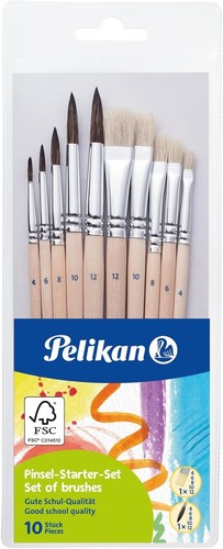 Pelikan pinselset tlg - pelikan, 10-tlg