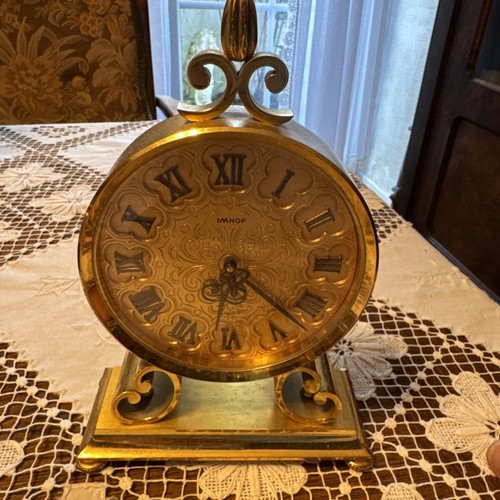 Imhof uhr tischuhr messing - imhof,