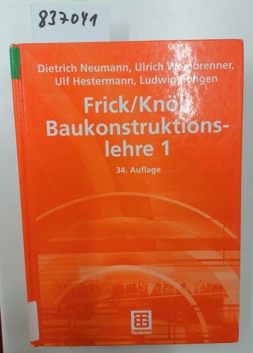 Baukonstruktionslehre teil - baukonstruktionslehre;,