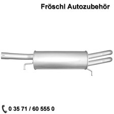 für Audi A6 2,4 2,8 V6 4B C5 Endschalldämpfer Endtopf Auspuff Anlage ESD a*