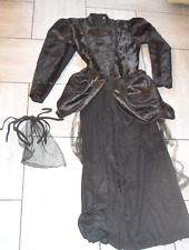 Hexe,Böse Fee,Schwarze Königin,Damen, Gr.36/Gr.38,2 Tlg.Haarreif,Kleid,neuwertig