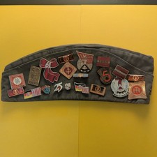 Schiffchen Pilotka Soldat Student Studentenbau-Team DDR  Abzeichen Anstecker