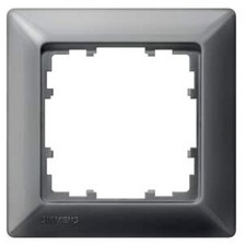 Siemens Schalterprogramm 1fach Rahmen  Delta Carbon 5TG25516 1 St.