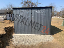 Blechgarage 3x5m 2te Wahl Pultdach Metallgarage Stahlgarage mit Lieferung Aufbau