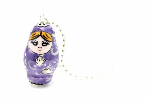 Matroschka kette halskette - matroschka,