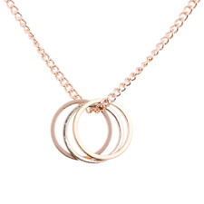 Halskette Karma Ring Kreis Kette Gold Silber Karma Circle Kette Necklace Trend
