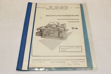 Betriebsanleitung - Innenschleifmaschine Schleifmaschine - JUNG - D14