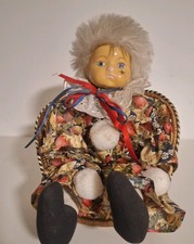 Clownpuppe Porzellan 32 Cm mit