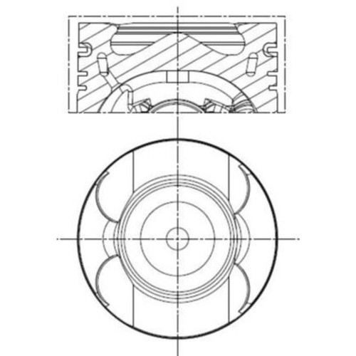 Kolben mahle 001 00133 - pi,