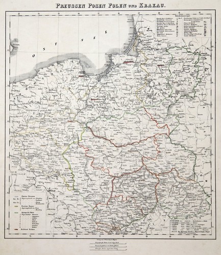 Polen original lithografie - polen,