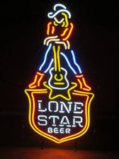 24"x13"Lone Star Beer Gitarre