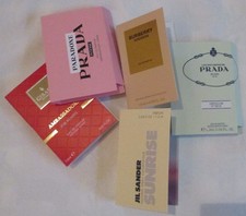 5 Damen Duftproben Parfümproben Jil Sander Burberry Prada Gisada NEU!