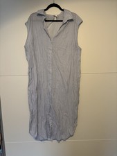 Kleid H&M Gr. XL, Weiss blau