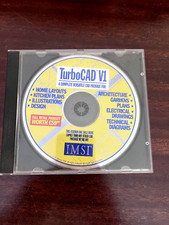 Vintage Turbo Cad v1 1996 Turbocad IMSI Computerprogramm Software CD