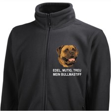 Fleecejacke Jacke BULL MASTIFF Stickerei by Siviwonder Hund