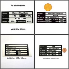 Typenschild, Motorrad, PKW