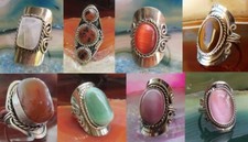 10 Ringe Alpaka Neusilber mit