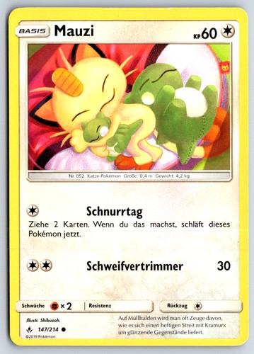 Pokemon mauzi unb kräfte - mauzi, im