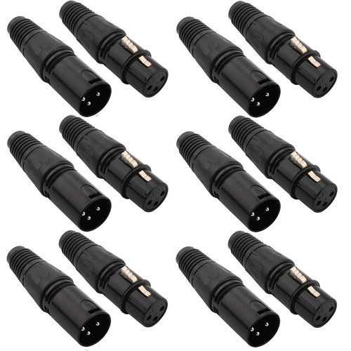 Stück polige xlr stecker - stück, xlr-stecker