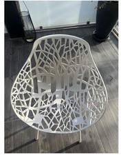 Fast Forest Outdoor Armlehnstuhl Aluminium cremeweiss  ( 415€ pro Stuhl)