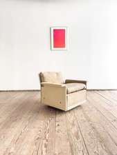 Mid Century Lounge Sessel, Dieter Rams für Vitsoe, Wildleder Beige, Reihe 620