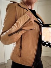 Lederjacke im Bikerstil von Balenciaga, Vintage absolut neuwertig, Gr. 36