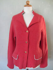 Georg Maier Jacke Strickjacke rot Janker Trachtenjacke 100% Wolle Edel Gr. 42 XL