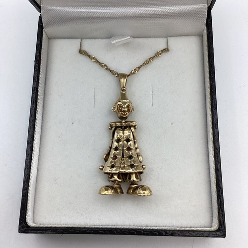 9kt gold gelenk clown - 9kt,