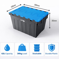 62L Blau Schwerlast Stapelbar