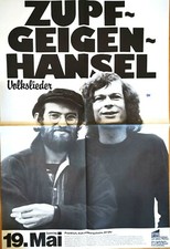 ZUPFGEIGENHANSEL 1979 Art.1 FRANKFURT + orig. Concert Poster - Plakat - A1 F/U
