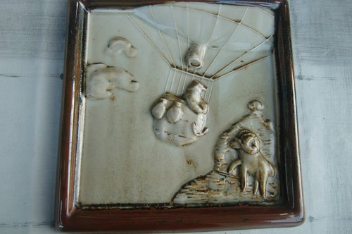 Porzellan-Wandbild-Relief,Ball