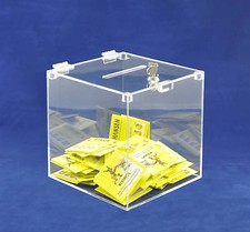 Losbox Acryl abschließbar -