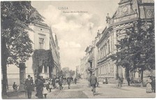 LISSA Kaiser Wilhelm Straße Judaica Metereologische Säule 1911 Leszno Judaika