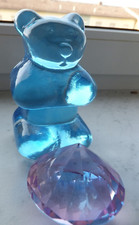 Glas Gummibärchen plus1 geschliffener Glasstein