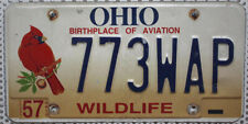 Ohio Nummernschild USA Auto-Kennzeichen / Vogel Motiv Nummerntafel Wildlife WAP