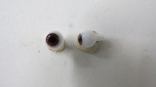 Yeux doll antique marron - doll, mm