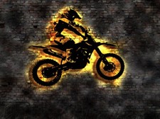 Led sign motocross moto - moto, cross