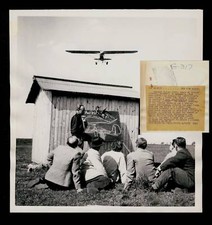 Fliegerei FLUGSCHULE ITZEHOE * US Presse Foto 1955